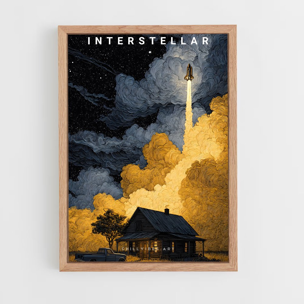 Poster Intergalactic Odyssey – affiche Art spatial (vue 4)